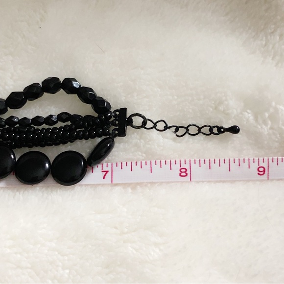 PREMIER DESIGNS Boho Black Multi-Strand Beaded Bracelet - Picture 10 of 12